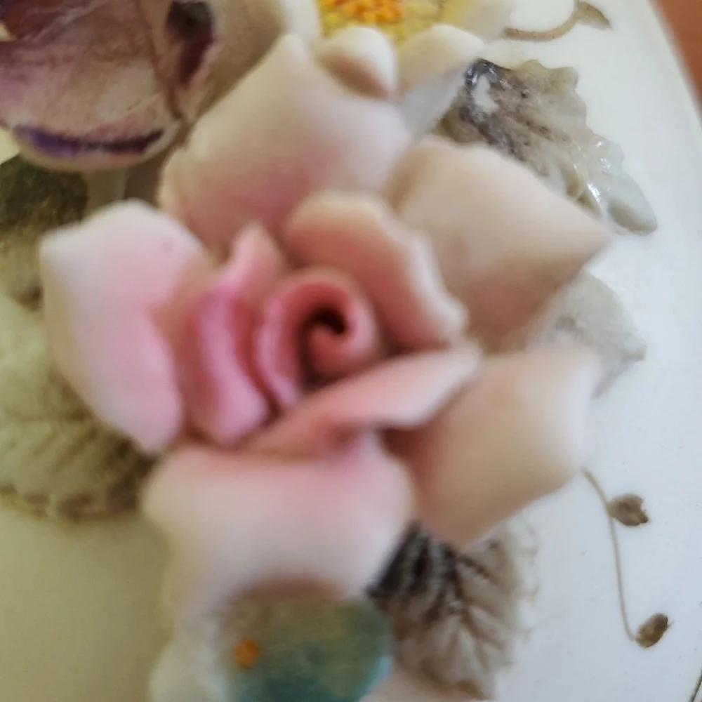 White and Pink Floral Decor Accents